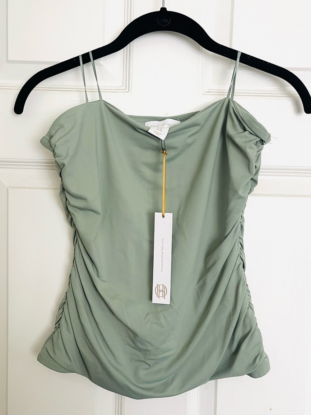 House of Harlow 1960 Sage Green Draped Camisole / Tube Top